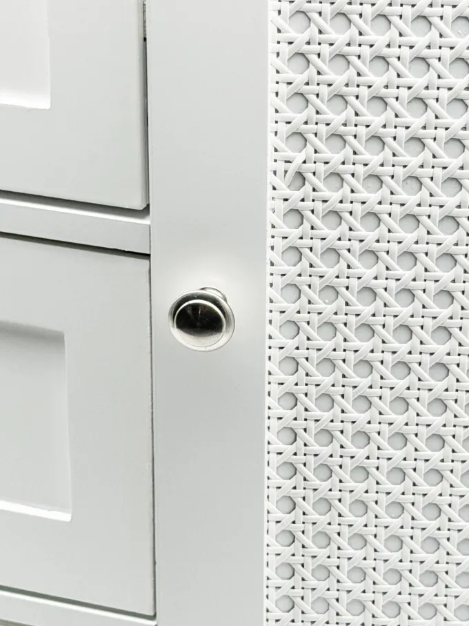 Badschrank Weiß 80cm Badezimmerschrank Schubladen Badregal Badezimmerregal Tür