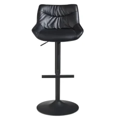 Barhocker FineBuy Küchenhocker Kunstleder Schwarz Hocker Bistrohocker Barstuhl