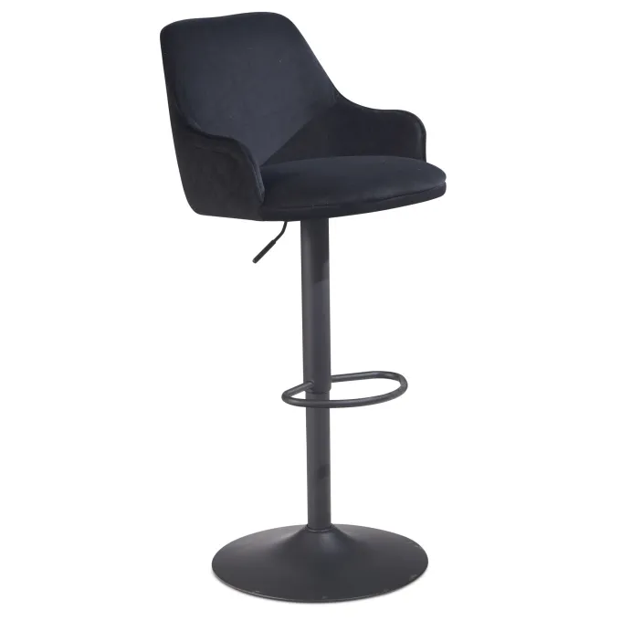 Barhocker FineBuy Küchenhocker Samt Hocker Bistrohocker Barstuhl Drehbar Modern