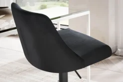 Barhocker FineBuy Küchenhocker Samt Hocker Bistrohocker Drehbar Barstuhl Modern