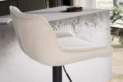 Barhocker FineBuy Küchenhocker Samt Hocker Bistrohocker Drehbar Barstuhl Modern