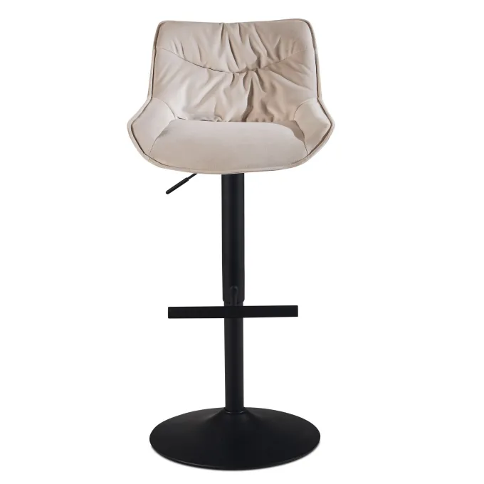 Barhocker FineBuy Küchenhocker Samt Hocker Bistrohocker Drehbar Barstuhl Modern