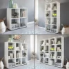 Bücherregal Holz Standregal Regal Aufbewahrungsregal Holzregal Raumteiler