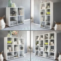 Bücherregal Holz Standregal Regal Aufbewahrungsregal Holzregal Raumteiler