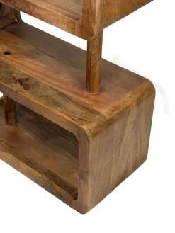 Bücherregal Massivholz Stauraumregal 160cm Wohnregal modern hoch Standregal