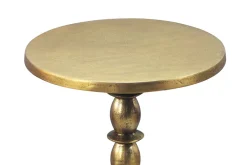 Beistelltisch Alu Gold 40cm Metall Couchtisch Wohnzimmertisch Dekotisch Tisch