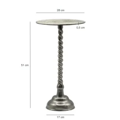 Beistelltisch Aluminium Anstelltisch Metall Wohnzimmertisch Dekotisch Couchtisch