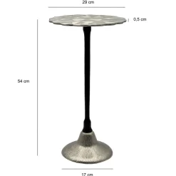 Beistelltisch Aluminium Anstelltisch Metall Wohnzimmertisch Dekotisch Couchtisch