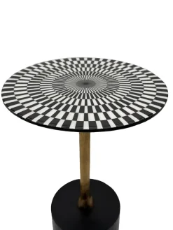 Beistelltisch Aluminium Anstelltisch Metall Wohnzimmertisch Dekotisch Couchtisch