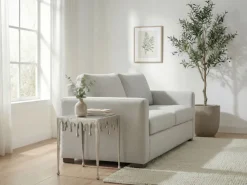 Beistelltisch 45,5cm Anstelltisch Tropfen Couchtisch Quadratisch Drops Dekotisch