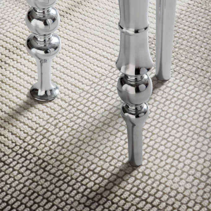 Beistelltisch FineBuy Sofatisch Metall Silber 44x44x63 cm Wohnzimmertisch Rund