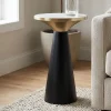 Beistelltisch Marmor Anstelltisch Metall Wohnzimmertisch Dekotisch Couchtisch