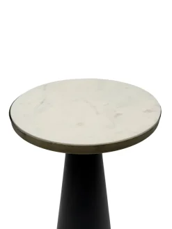 Beistelltisch Marmor Anstelltisch Metall Wohnzimmertisch Dekotisch Couchtisch