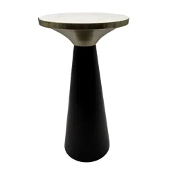 Beistelltisch Marmor Anstelltisch Metall Wohnzimmertisch Dekotisch Couchtisch