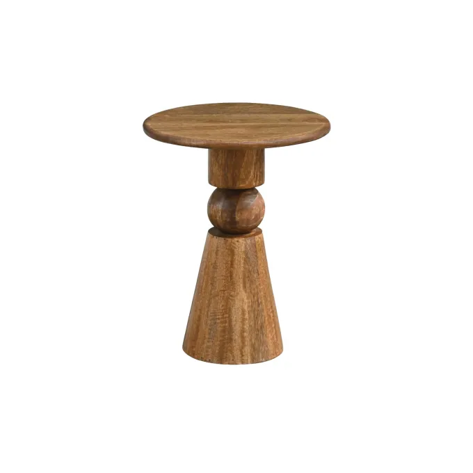 Beistelltisch Massivholz 35cm Couchtisch Wohnzimmertisch Dekotisch Rund Tisch
