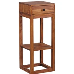 Beistelltisch PATAN Holz Massiv Telefontisch Konsole Anrichte Regal Schublade