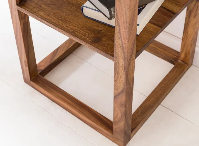 Beistelltisch PATAN Holz Massiv Telefontisch Konsole Anrichte Regal Schublade