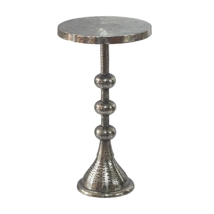 Beistelltisch Rund 30cm Anstelltisch Metall Dekotisch Aluminium Alu Sofatisch