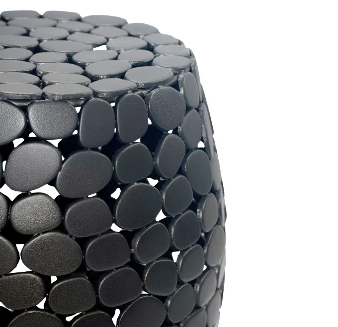 Beistelltisch rund 40cm Couchtisch Metall Alu Wohnzimmertisch Dekotisch klein