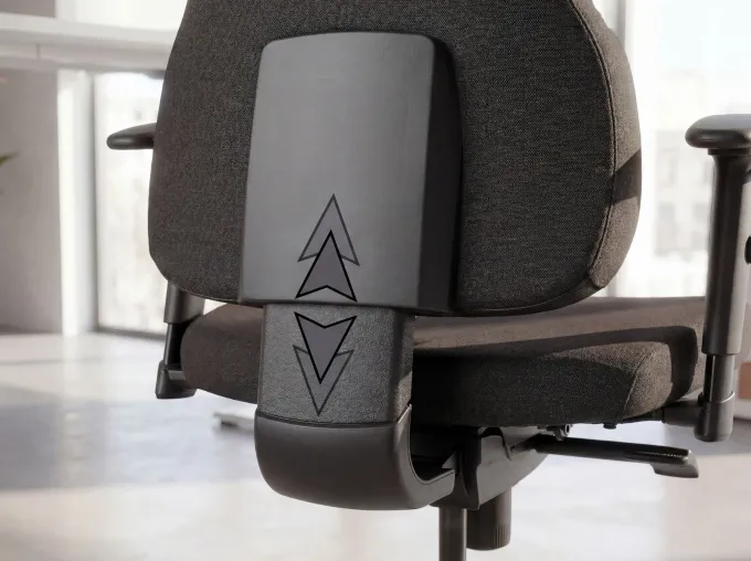 Bürostuhl Ergonomisch Stoff Schwarz Drehstuhl Büro Sessel Chefsessel Kopfstütze