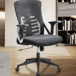 Bürostuhl FineBuy Schreibtischstuhl Mesh Drehstuhl Ergonomisch Stoff 120 kg