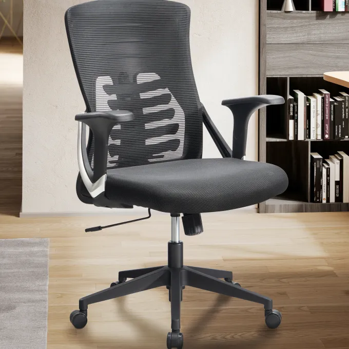 Bürostuhl FineBuy Schreibtischstuhl Mesh Drehstuhl Ergonomisch Stoff 120 kg