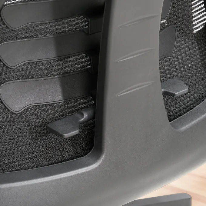 Bürostuhl FineBuy Schreibtischstuhl Mesh Schwarz Drehstuhl Ergonomisch 120 kg