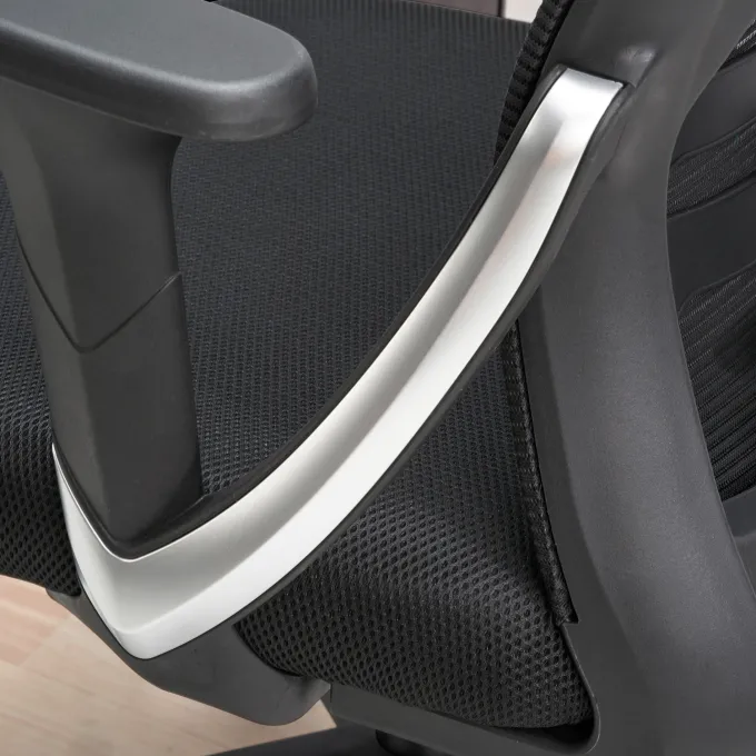 Bürostuhl FineBuy Schreibtischstuhl Mesh Schwarz Drehstuhl Ergonomisch 120 kg