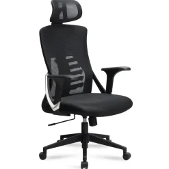 Bürostuhl FineBuy Schreibtischstuhl Mesh Schwarz Drehstuhl Ergonomisch 120 kg
