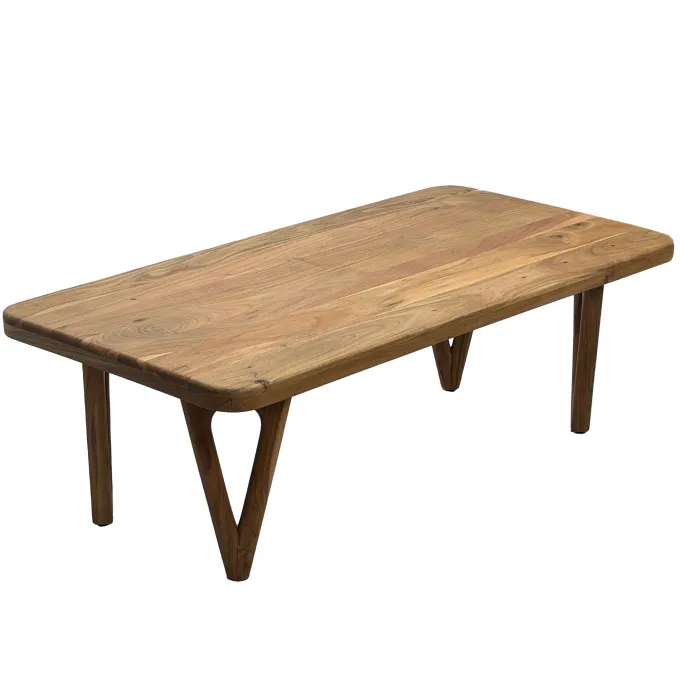 Couchtisch Akazie Massivholz Sofatisch Wohnzimmertisch Loungetisch Landhaus