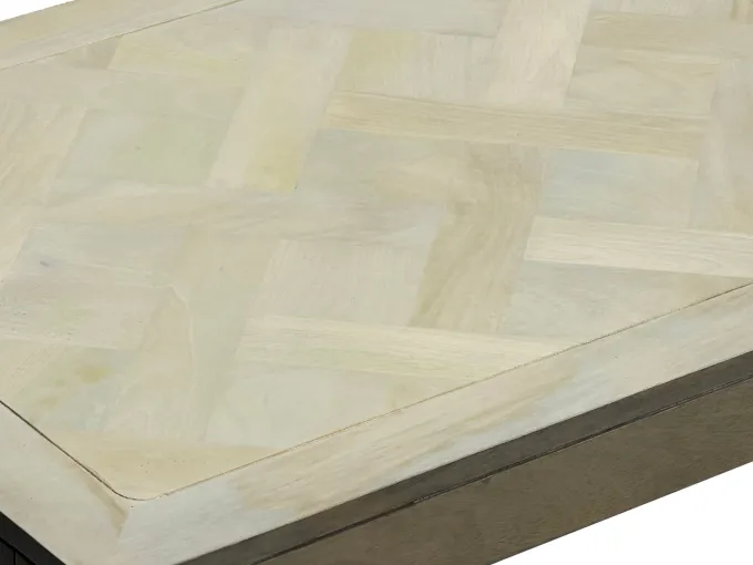 Couchtisch 120cm Massivholz Rechteckig Sofatisch Wohnzimmertisch Tisch Modern