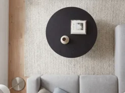 Couchtisch 80cm Rund Schwarz Sofatisch Wohnzimmertisch Beistelltisch Modern