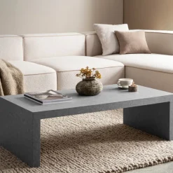 Couchtisch 110 cm Wohnzimmertisch Sofatisch Groß Kaffeetisch Rechteckig Zeitlos