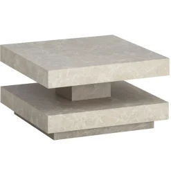Couchtisch FineBuy 60 cm Wohnzimmertisch Sofatisch Quadratisch Klein Kaffeetisch