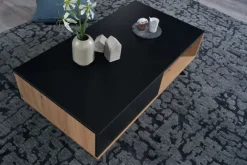 Couchtisch FineBuy Sofatisch 110x60x38 cm MDF Eiche Wohnzimmertisch Schublade