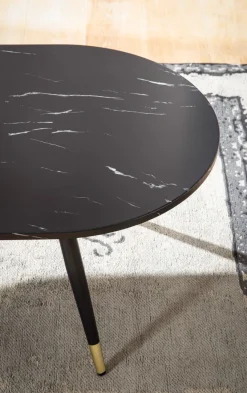 Couchtisch FineBuy Sofatisch Marmor Optik 120 cm Wohnzimmertisch Tisch Modern