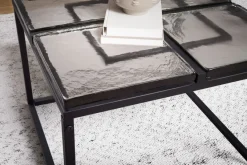 Couchtisch FineBuy Sofatisch Glas 58x58 cm Wohnzimmertisch Tisch Quadratisch