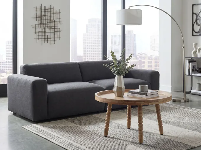 Couchtisch Massivholz Sofatisch 60cm rund Beistelltisch Design Wohnzimmertisch