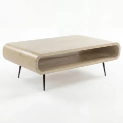 Couchtisch Massivholz white wash 90cm Wohnzimmertisch Sofatisch Beistelltisch