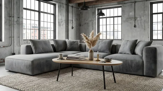 Couchtisch Nierenform 122cm Massivholz white wash Wohnzimmertisch Beistelltisch