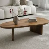 Couchtisch oval Mango Massivholz Sofatisch 120cm Beistelltisch Wohnzimmertisch