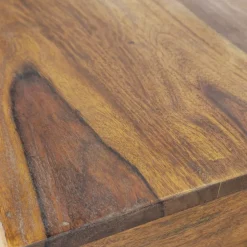 Couchtisch Sheesham Massivholz 120cm rechteckiger Wohnzimmertisch Industrial