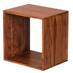 Cube Massivholz Regal Beistelltisch Tisch Holzcube Würfelregal Couchtisch