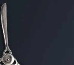Deko Propeller FineBuy 85 cm Wanddeko Aluminium Flugzeug Wandpropeller Wohndeko
