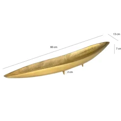 Dekoschale Gold Aluminium Schale Groß Alu Tischdeko Metall Wohnaccessoire Modern