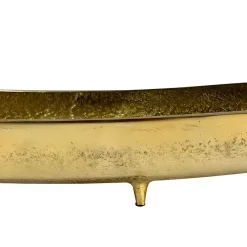 Dekoschale Gold Aluminium Schale Groß Alu Tischdeko Metall Wohnaccessoire Modern