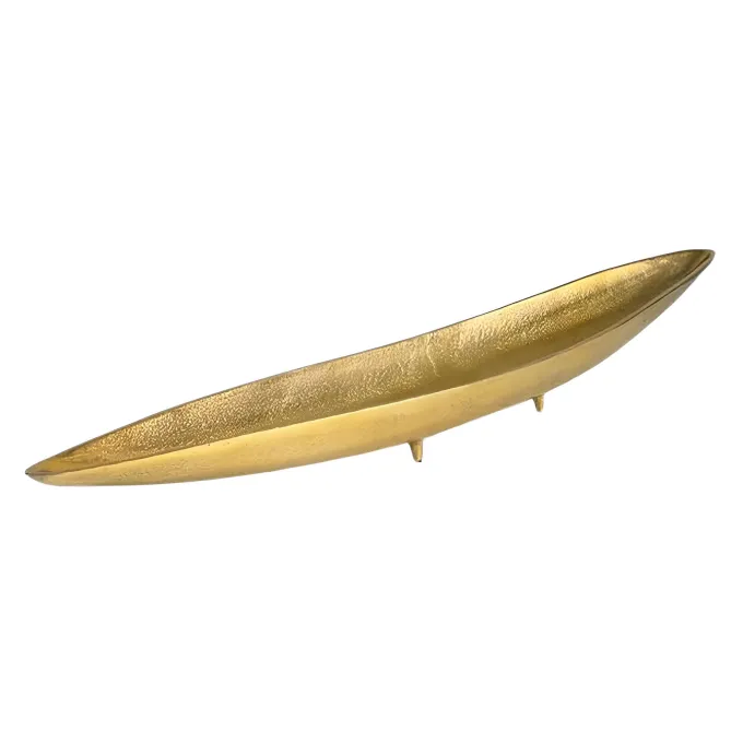 Dekoschale Gold Aluminium Schale Groß Alu Tischdeko Metall Wohnaccessoire Modern