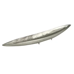 Dekoschale Silber Aluminium Schale Groß Tischdeko Metall Wohnaccessoire Modern