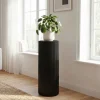 Dekosäule Massivholz 80cm Blumensäule Rund Holzsäule Wohnzimmer Pflanzensäule