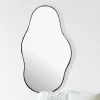 Design Wandspiegel FineBuy in organischer Form 40x80 cm Spiegel Flur Garderobe